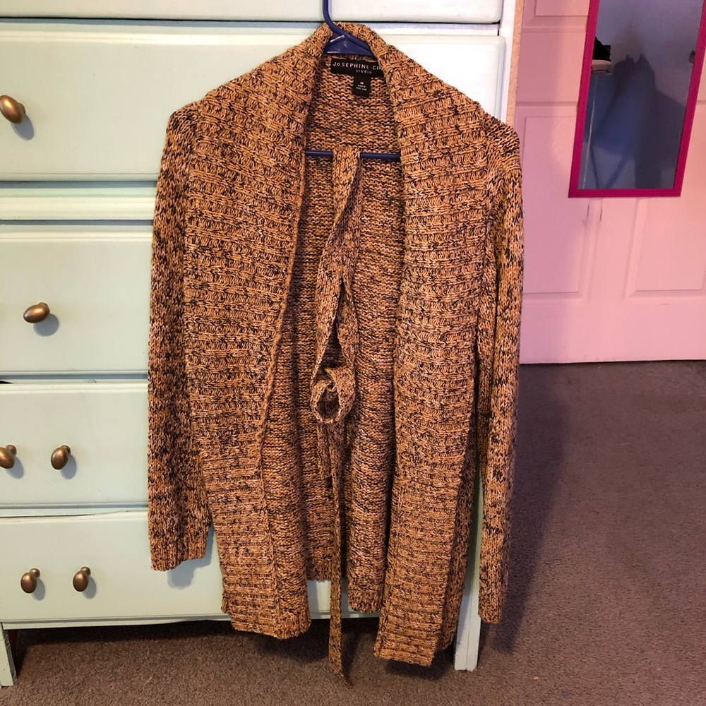 Tan knitted cardigan